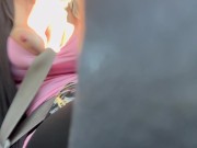 Artemisia Love Sexy Car Ride Big tits Flashing Spy on her OF@ArtemisiaLove101 16/16