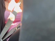 Artemisia Love Sexy Car Ride Big tits Flashing Spy on her OF@ArtemisiaLove101 3/16