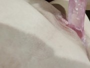 i make this pink dildo covered in my pussy juice 12/16