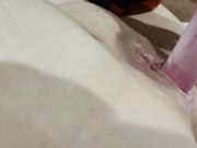 i make this pink dildo covered in my pussy juice 14/16