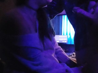 The wife loves sucking my hard cock