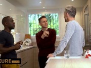 Foursome without limits with a hot brunette 1/16