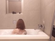 Bubble bathing(Japanese college girl) 12/16
