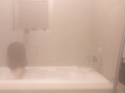 Bubble bathing(Japanese college girl) 2/16