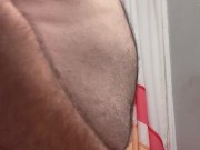 Watching Me Cum From The Bathroom Door