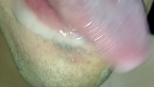 tongue, saliva, tongue, sloopy, sucking, spitting, long drooling tongue close-up