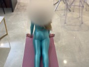 Jerking my pussy off in this spandex suit.