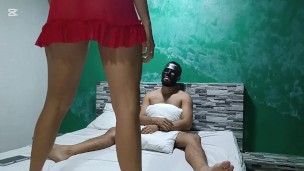 Disfrazada de demonia para comer mi golosina favorita 🤤🍭🍬