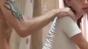 BATHROOM QUICKIE! I BEGGED HIM TO FUCK MY PUSSY WITH HIS HUGE COCK!