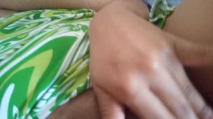 MY STEPSIST SEDUCES WITH HER SEXY DRESS AND HER VAGINA GETS DELICIOUS