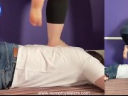 100 stomps and jumps from sisters on human rug - Screenshot 9 of 16 - Sisters