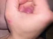 Katie gets a mouthful of cum 6/16