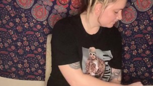 spitting while I smoke a cigarette