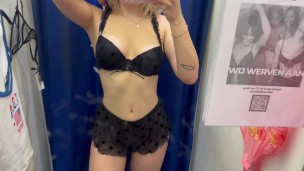 Sexy Lingerie Try on Haul Sexy Girl Changing room fun