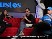 Sara Blonde se folla a un fan de verga ENORME mientras su esposo CORNUDO mira - Juan Bustos Show - Screenshot 5 of 16 - Sloppy Blowjob