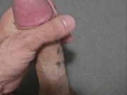 Tattooed Stud Blows Fat Load All Over The Blanket 4/16