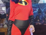 Mrs. Incredible Cums In Suit