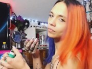 Smoking & Ass Tease While Scheduling 1/16