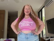 big boobs youtuber bra vs no bra compilation - G-CUPS in a shirt 1/16