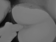 Huge cock creampies and stretches tight pussy out