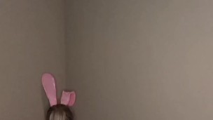 Sexy bunny try on and posing for the camera