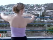 Outdoor anal gonzo with skinny french milf Ava Blue and Terry 1/16