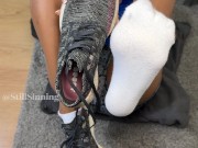 Sweaty Workouts are for Hot Sockjobs 😈 - Screenshot 4 of 16 - Cum On Feet