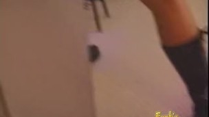 Sexy redhead dominatrix puts Felix through some painful slave exercises