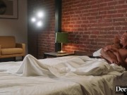 Deeper. Curvy Beauty Scarlett Alexis Gets Spit-Roasted In Deeper Debut 3/16