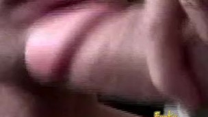 Dominant milf makes her slave take a dildo in the butt