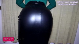 WOW My Secretary does Hottest Assjob Lap Dance in Leather Pencil Skirt