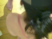 Just a little blowjob! Sperm in the princess's mouth.