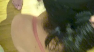 Just a little blowjob! Sperm in the princess's mouth.