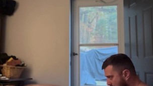 Cleaning off Dads dick from a night out at the adult theatre.