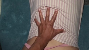 Making him cum in 1 minute - amateur couple homemade ebony teen