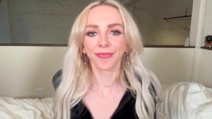 Hot Blonde Gives You A Juicy Handjob