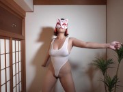 Sultry Mika Lingerie Sexy Dancing and Stripping Naked Nude