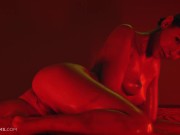 ULTRAFILMS Super hot girl Sybil oiling herself and masturbating 14/16