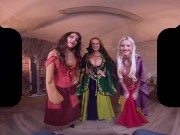 Halloween Hocus Pocus Foursome: Three Sexy Witches Use Their Spells to Make You Beg for More 5/16