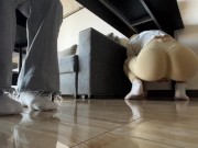 Hiding from My Deaf Stepmother and Leaving a Puddle of Squirt Under her Feet 5/16