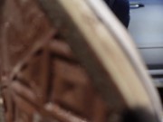 Traffic stop making a suspect lick My converse