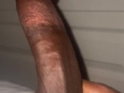 Stroking my Shiny Black Dick 14/16