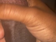 Stroking my Shiny Black Dick 7/16