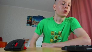 Excited Twink Evgeny Cum 3 Times This Day!