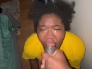 STEP DAD GIVES EBONY A FACIAL PUSSY FUCKED FROM THE BACK