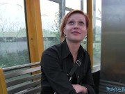 Public Agent - cute short hair redhead Czech girl-next-door swallows a load 4/16
