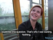 Public Agent - cute short hair redhead Czech girl-next-door swallows a load 5/16