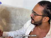 Busty Colombian babe seduces a religious guy who visits her to preach to her 3/16