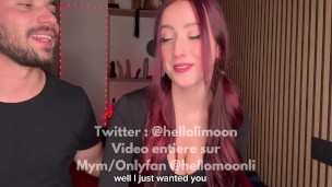 Je lui suce sa grosse bite et ses couilles et me prend une grosse facial libertine française teen