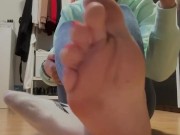 I know you love it when I show you how sweaty my socks are